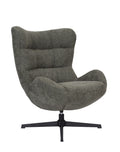 „Egg" Swivel Armchair — Modern Cocoon in Graphite Grey