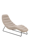 „Onda" Chaise Longue — Designer Lounger in Boucle Fabric