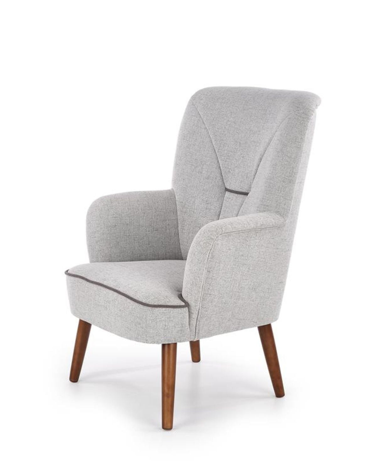 „Nordic" Armchair — Scandinavian Style with Contrast Piping