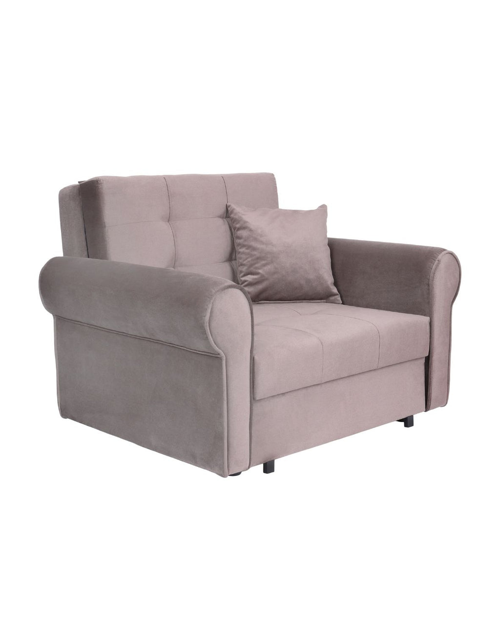 „Roll" Sofa Bed Armchair — With Sleep Function and Decorative Cushion