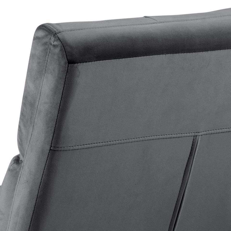 „Cross" Armchair — Tufted Velvet on a Metal Base
