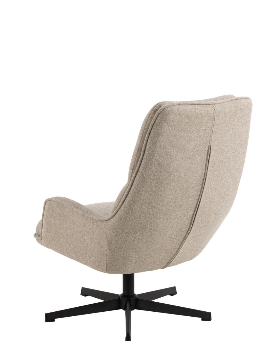 „Lounge" Swivel Armchair — High Back in a Beige Shade
