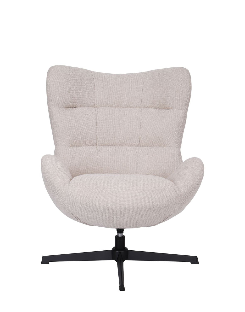 „Egg" Swivel Armchair — Modern Cocoon in Cream White