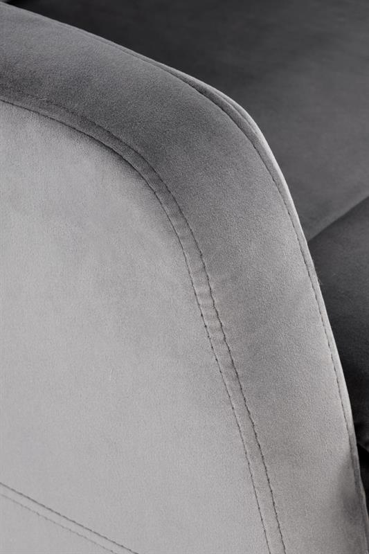 „Slim" Relax Armchair — Reclining Recliner in Grey Velvet
