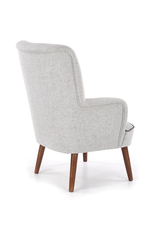 „Nordic" Armchair — Scandinavian Style with Contrast Piping