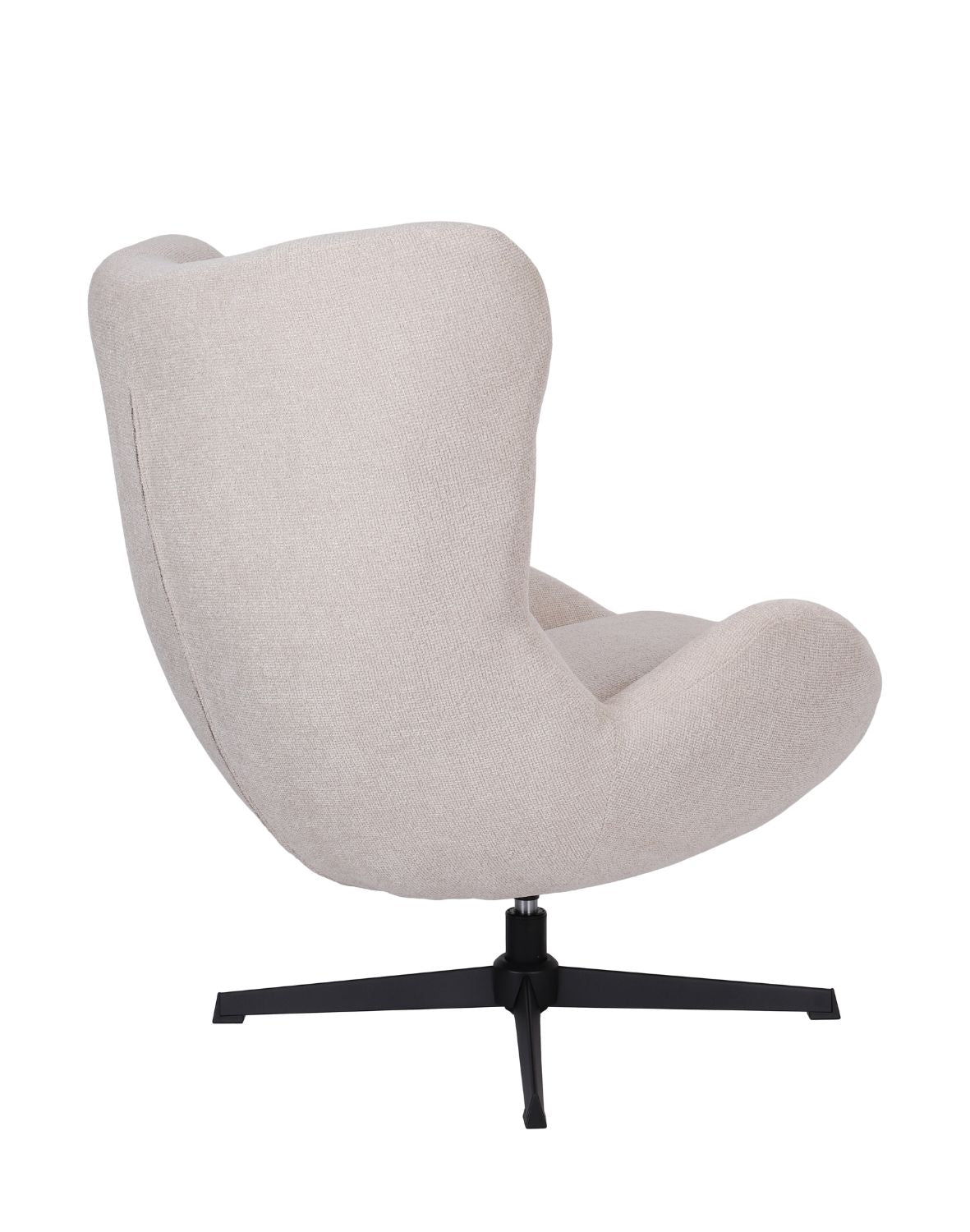 „Egg" Swivel Armchair — Modern Cocoon in Cream White
