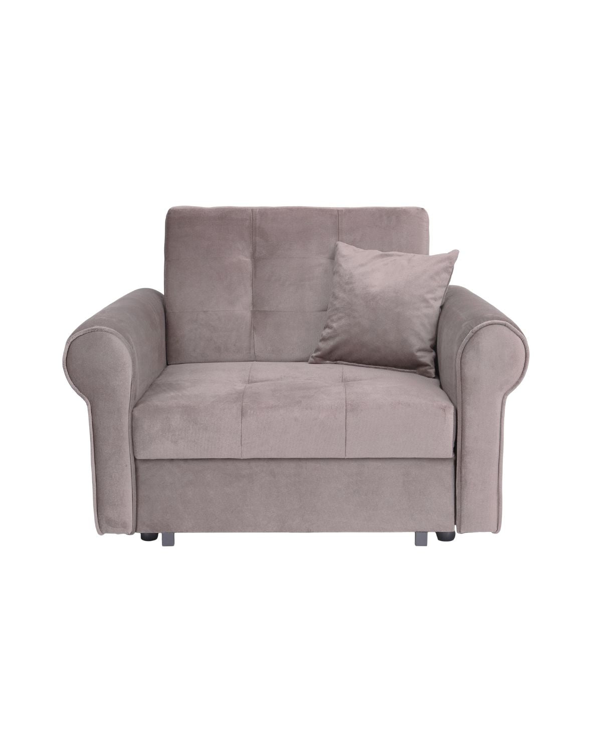 „Roll" Sofa Bed Armchair — With Sleep Function and Decorative Cushion