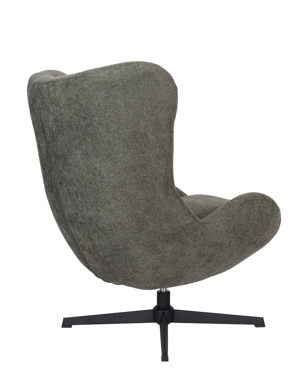„Egg" Swivel Armchair — Modern Cocoon in Graphite Grey
