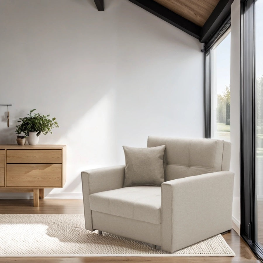 „Kubik" Sofa Bed Armchair — Sleep Function and Modern Form