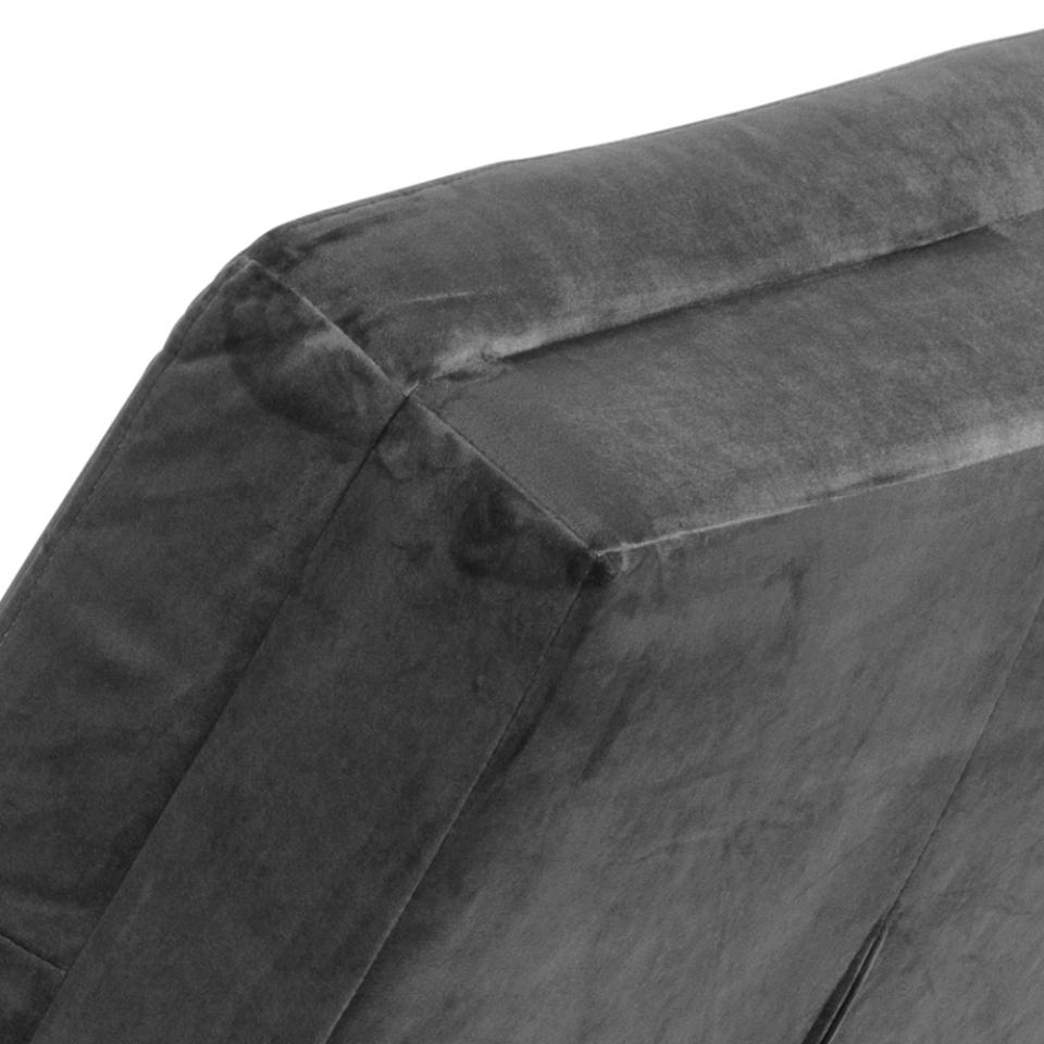 „Serpente" Chaise Longue — Undulating Form in Graphite Velvet