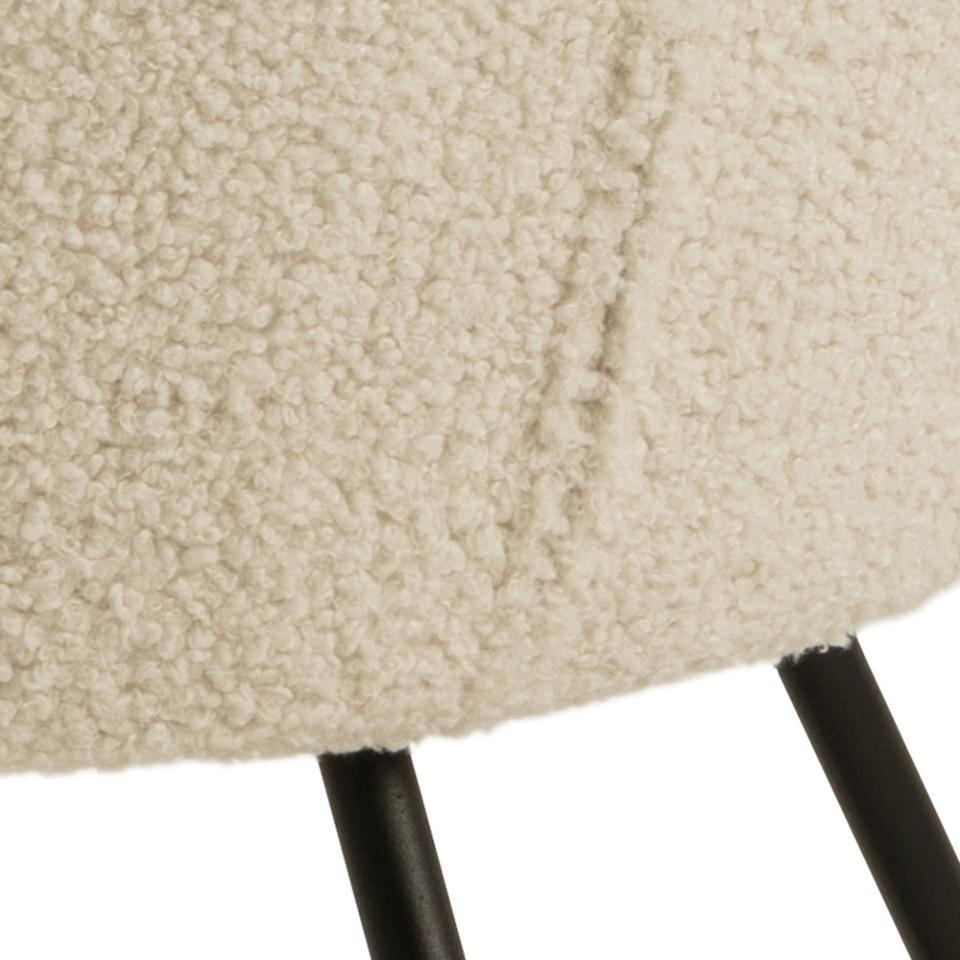 „Bowl" Armchair — Round Form in Cream Boucle