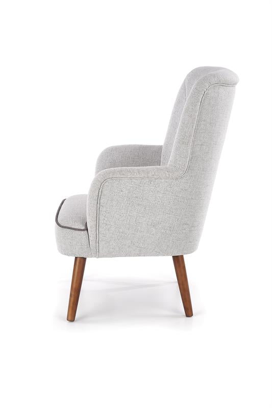 „Nordic" Armchair — Scandinavian Style with Contrast Piping