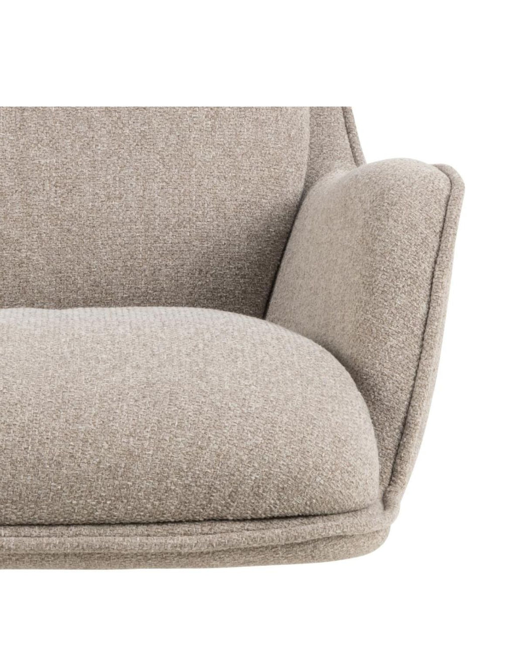 „Lounge" Swivel Armchair — High Back in a Beige Shade